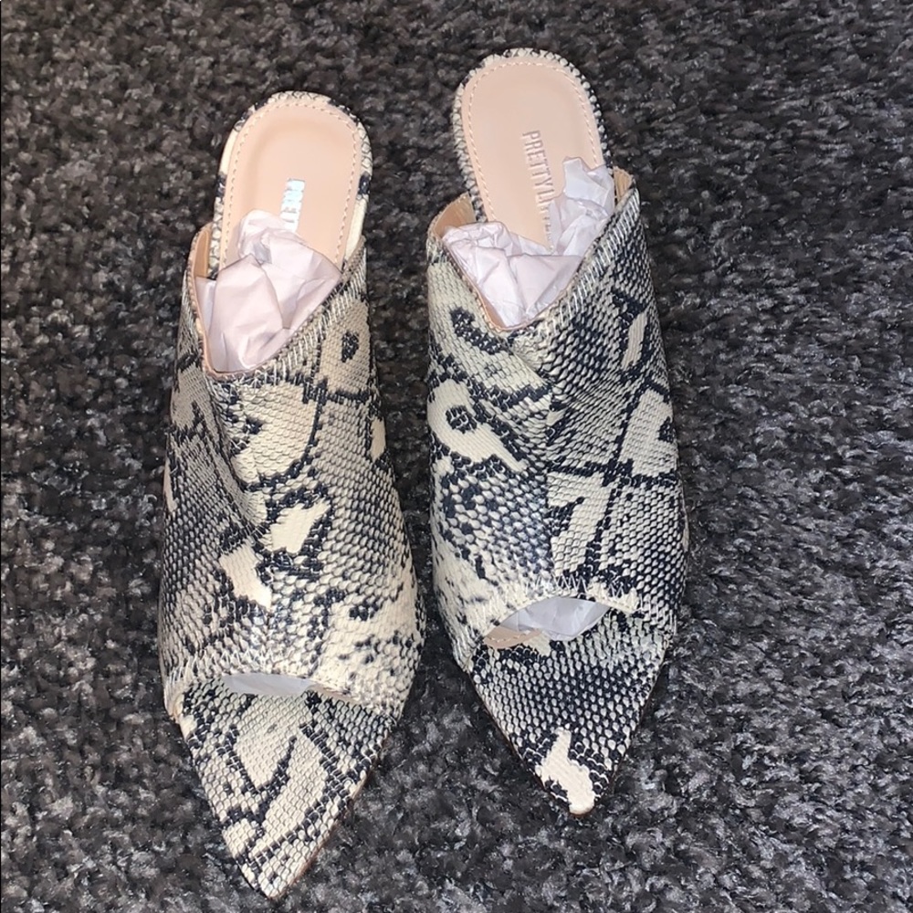 Snakeskin heels